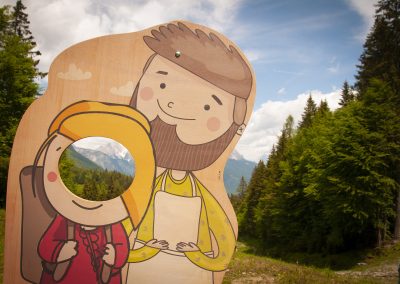 parco temattico Gosaldo, Belluno, parco a tema nel bosco in legno, parco didattico