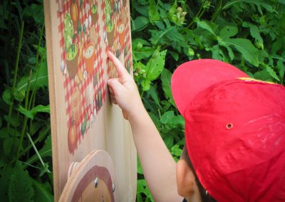 percorso nel bosco, crea parchi, percorso didattico, gnomi del bosco, giocabosco, Tarvisio, Udine.