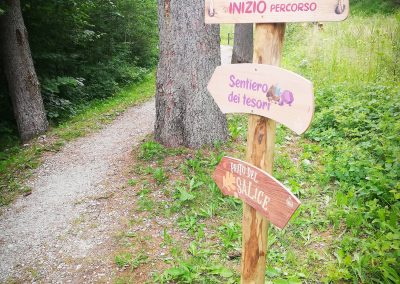 percorso nel bosco, crea parchi, percorso didattico, gnomi del bosco, giocabosco, Tarvisio, Udine.
