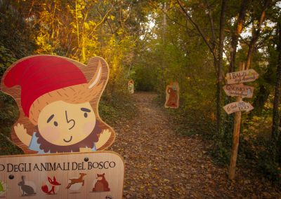 percorso nel bosco, crea parchi, percorso didattico, gnomi del bosco, giocabosco, gavardo, brescia